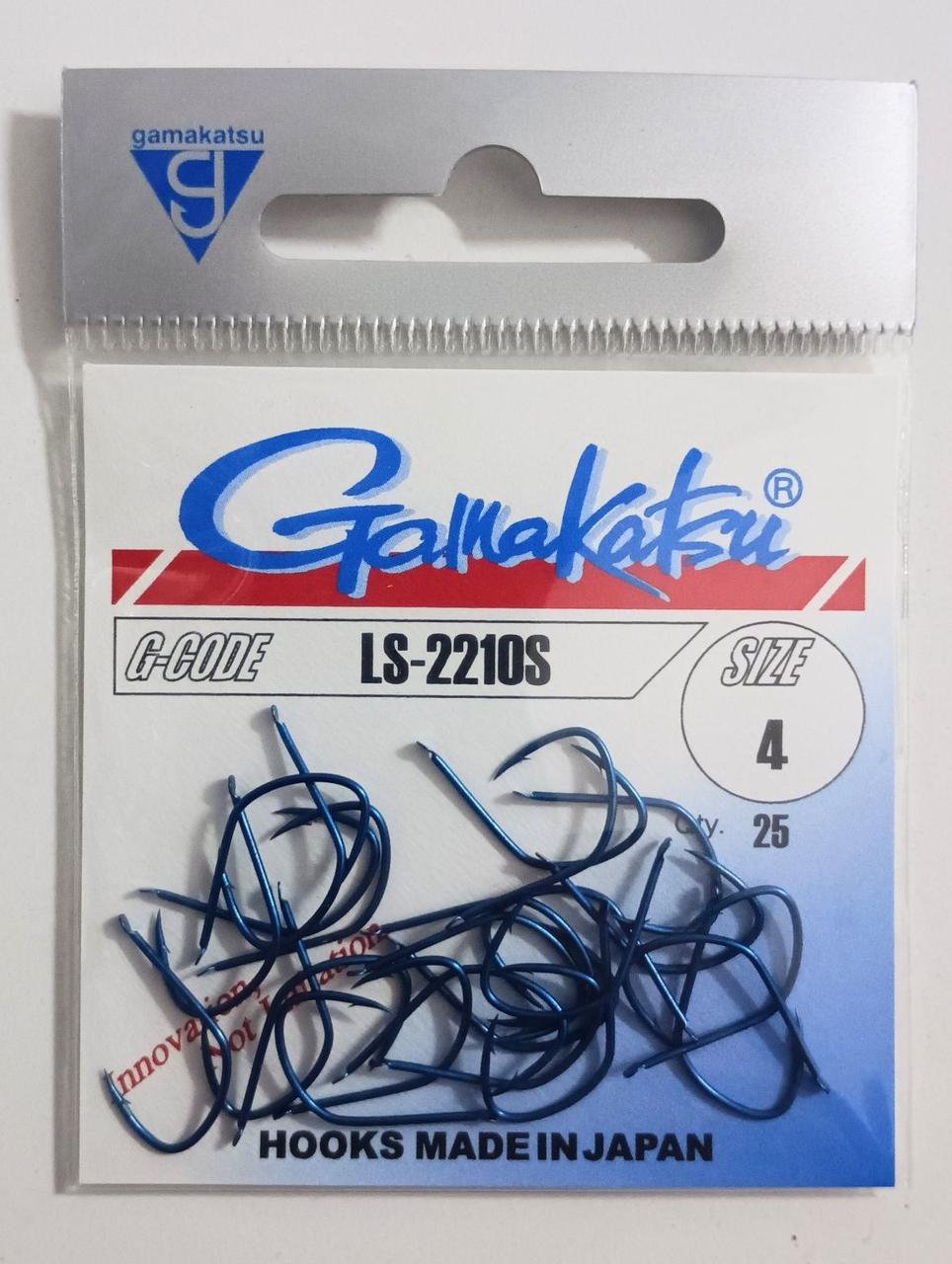 Гачок Gamakatsu LS-2210S No4 Blue 25 шт.