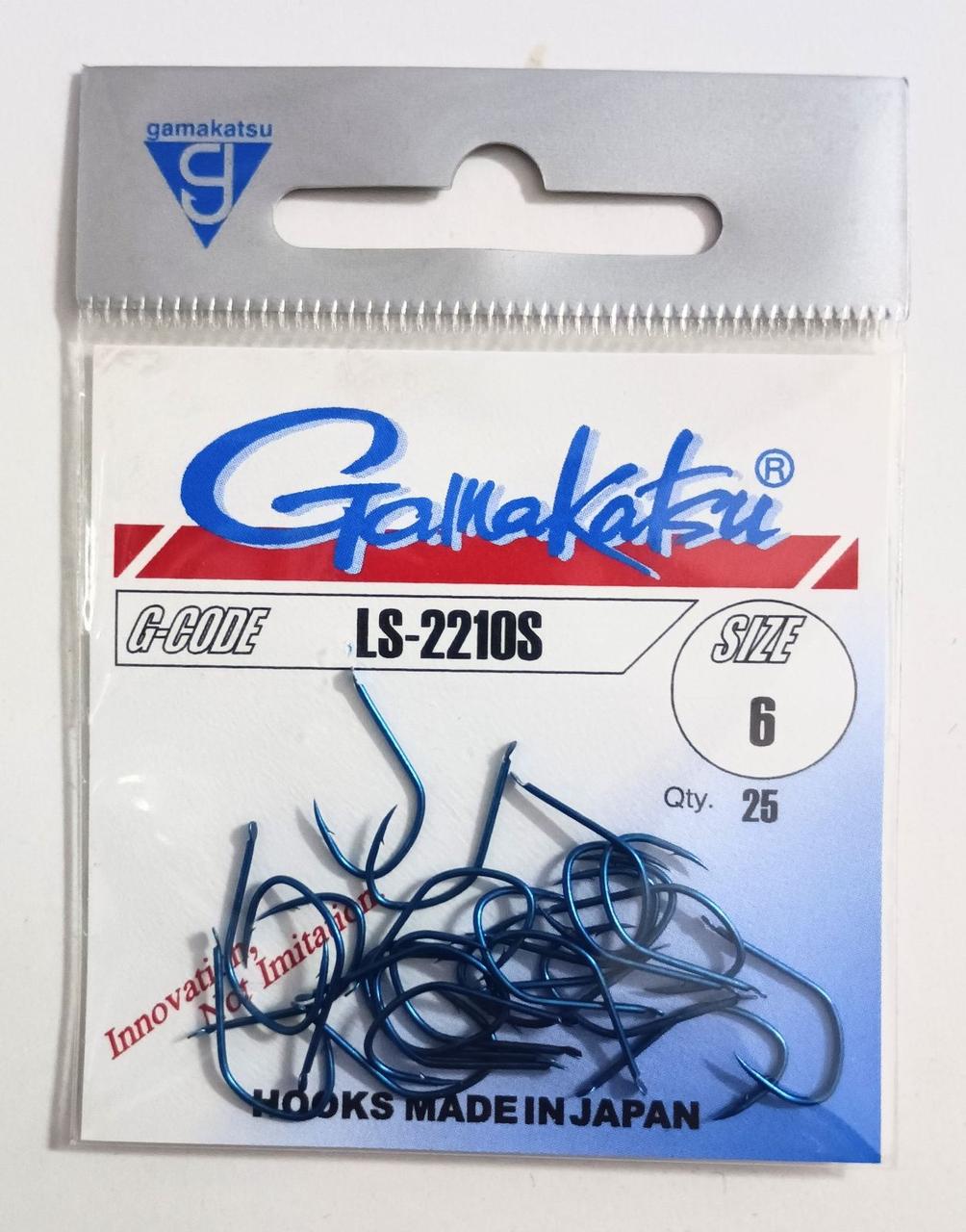 Гачок Gamakatsu LS-2210S No6 Blue 25 шт.