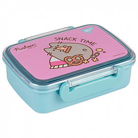 Ланчбокс Yes Pusheen 420 мл, 4,8 х11,7х15 см, блакитний (708055)