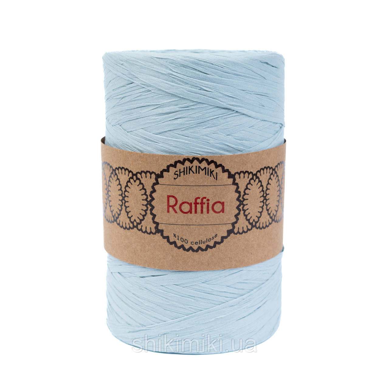 Пряжа Raffia Shikimiki, колір Сіро-блакитний