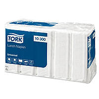 Обеденные бумажные салфетки Tork Universal, белые, 1 слой, 33х33 см, 500 шт