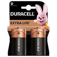 Батарейки лужні Duracell D LR20 2 шт