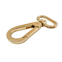 Карабін для сумок золото під ремінець 20 мм Висота 55 мм