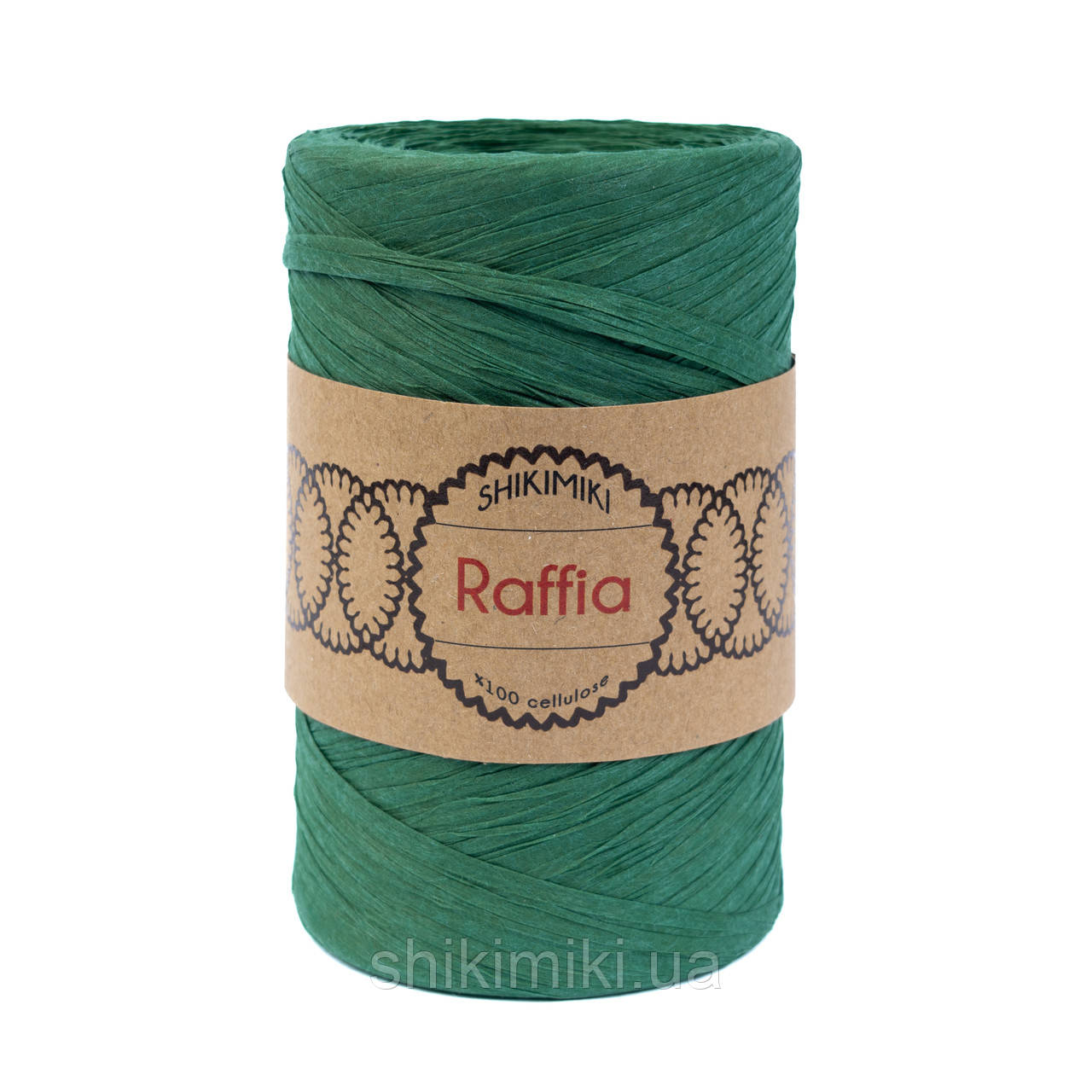 Пряжа Raffia Shikimiki, колір Нефрит, фото 1