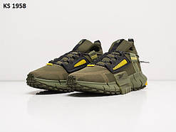 Кросівки чоловічі зелені текстиль безшовні 40 41 Reebok Zig Kinetica Edge