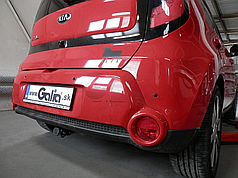 Фаркоп Kia Soul 2 2014-2020 (Кіа Соул 2) оцинкований, без підрізу бампера Швидкознімний автомат на ручці