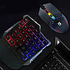 Набір ігровий 2в1 клавіатура та мишка з підсвіткою RGB 198I G506 Black, фото 5