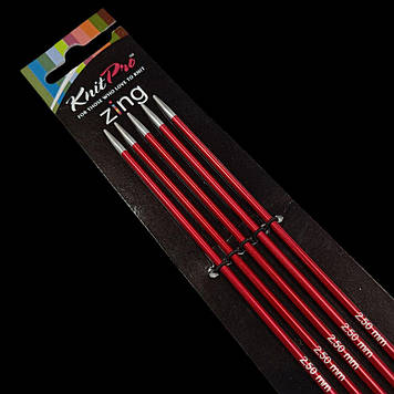 Спиці шкарпеткові 20 см Zing KnitPro 2.5 мм
