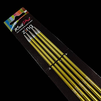 Спиці шкарпеткові 20 см Zing KnitPro 3.5 мм