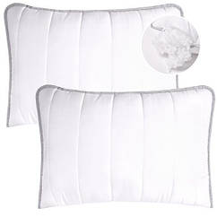 Набір подушок 2шт 50х70см IDEIA LINE антиалергенне волокно з блискавкою білий