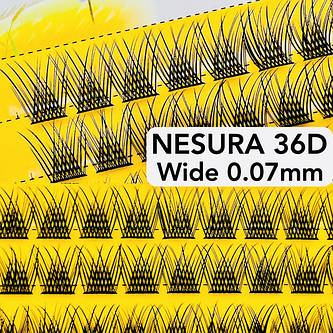 Вії Nesura Wide 36D 0.07 Широкі