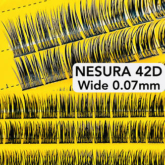 Вії Nesura Wide 42D 0.07 Широкі