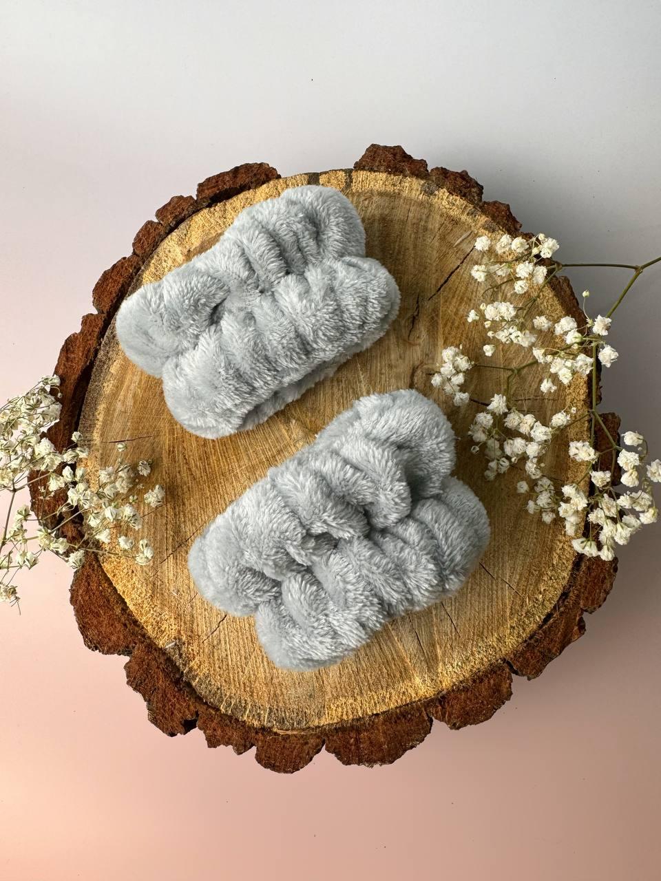 Напульсники (нарукавники) для вмивання 2 шт. Сірі, фото 1