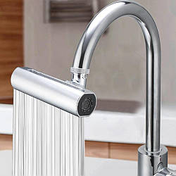 Насадка на кран з поворотом 360°, 4 режими SHOWER HEAD / Аератор на змішувач / Насадка аератор