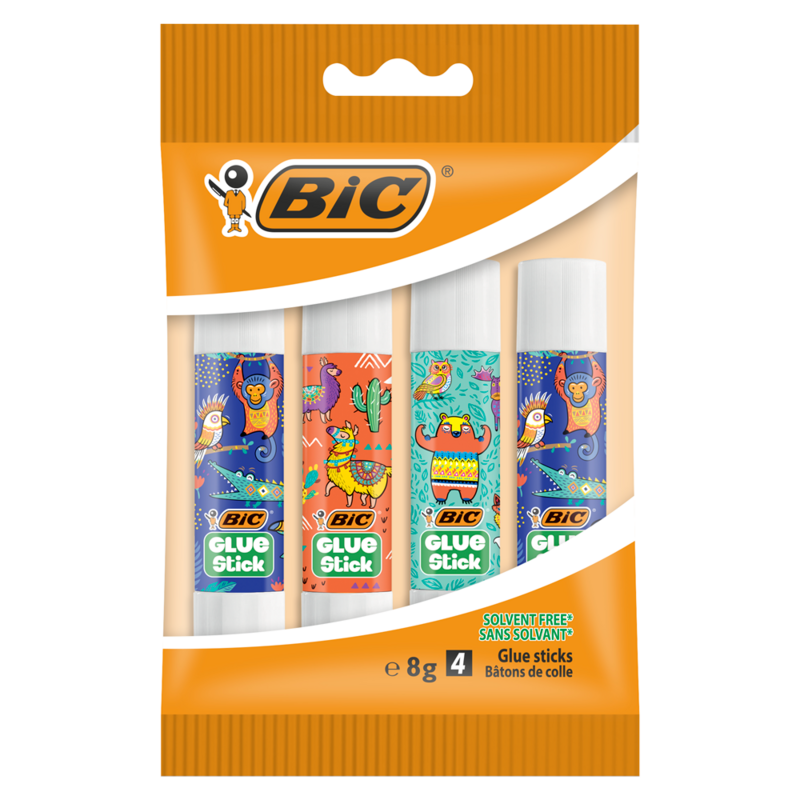 Клей-олівець BIC Eco-Deco 4 шт. у блістері (bc950640)