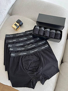 Чоловічі труси Calvin Klein чорні 5 шт Боксери Кельвін Кляйн Подарунковий набір