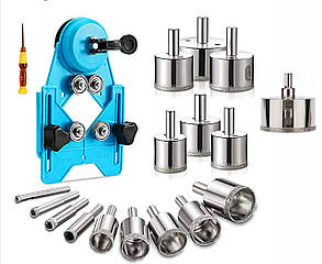 Набір шаблон для свердління та алмазні коронки 16 штук JNZ (449624633)