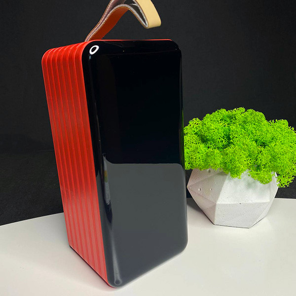 ❤️Потужний повербанк PowerBank 80000 mAh, портативний зарядний пристрій з ліхтарем Червоний, фото 1