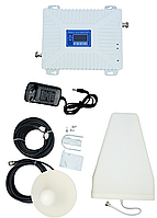 Усилитель мобильной связи и интернета GSM репитер ретранслятор комплект оборудования 10 Дб Aspor 900-1800 МГц