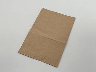 Паперовий пакет крафт без ручок для пакування 200 × 125 × 300 мм
