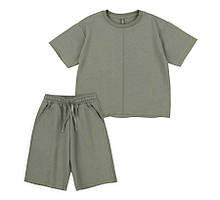 Комплект для хлопчика КС775 футболка та шорти Бембі V00-хакі 122