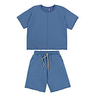 Комплект для мальчика КС775 футболка и шорты Бемби 800-синий 122