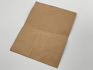 Паперовий пакет крафтовий без ручок харчовий 250 × 140 × 330 мм