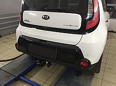 Фаркоп Kia Soul 2 2014-2020 (Кіа Соул 2) польський, без підрізу бампера, фото 4