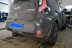 Фаркоп Kia Soul 2 2014-2020 (Кіа Соул 2) польський, без підрізу бампера