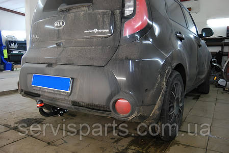 Фаркоп Kia Soul 2 2014-2020 (Кіа Соул 2) польський, без підрізу бампера, фото 1