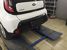 Фаркоп Kia Soul 2 2014-2020 (Кіа Соул 2) польський, без підрізу бампера, фото 6