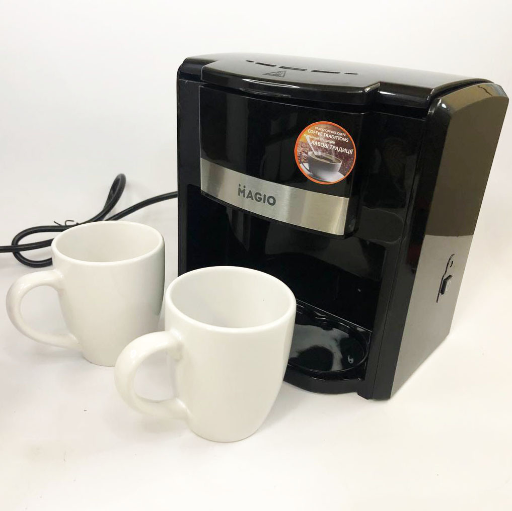 Маленькая кофемашина для дома MAGIO MG-450 450 Вт, Кофейный аппарат ...