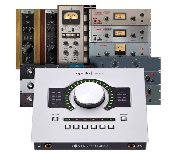 Аудіоінтерфейс UNIVERSAL AUDIO APOLLO TWIN USB DUO HERITAGE EDITION (Desktop/Win), фото 1