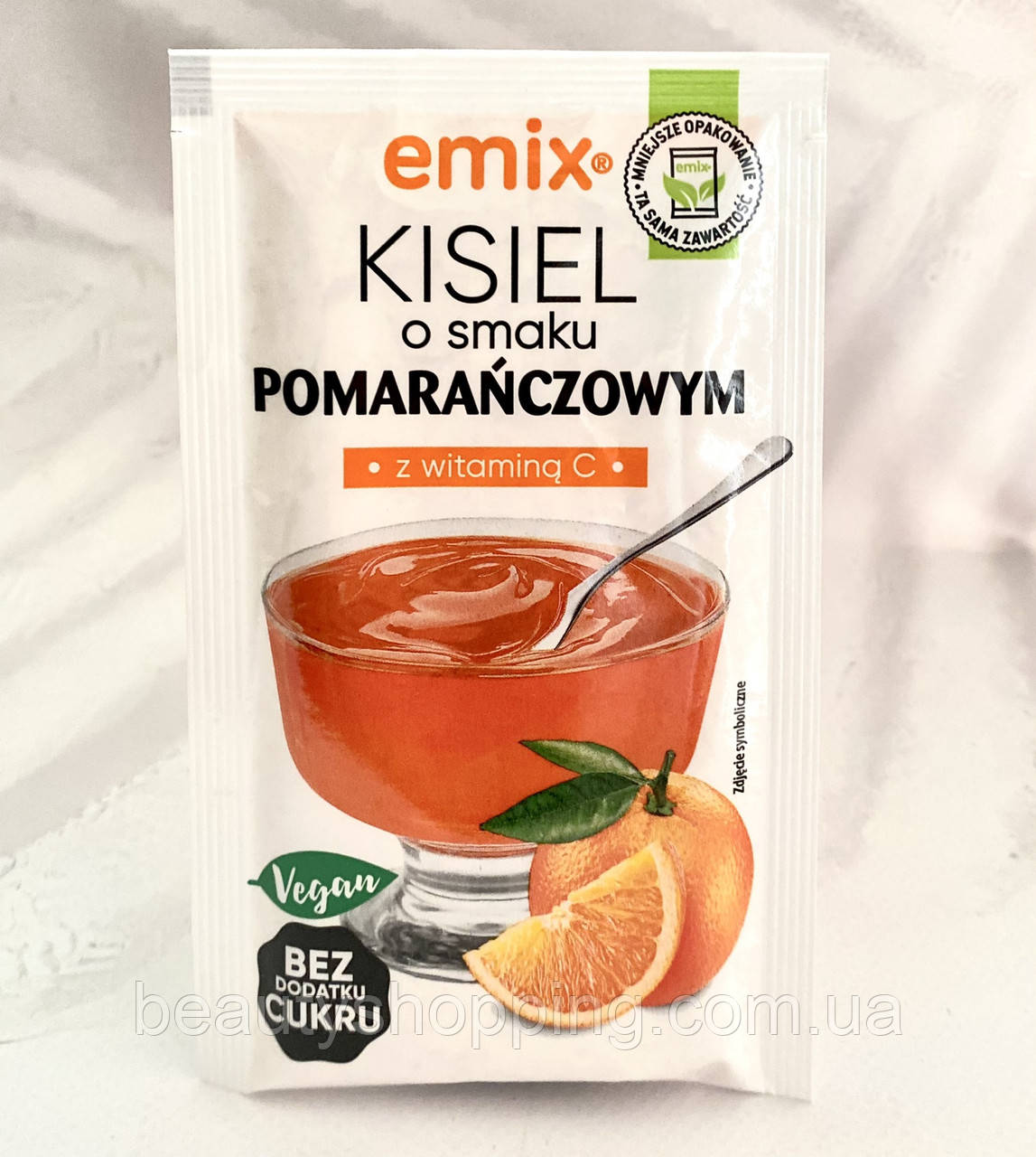 Кисель з апельсиновим смаком Emix Польща 40g