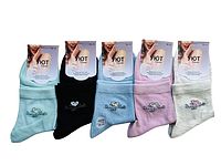 Хлопковые женские носки Уют, размер универсальный, ОПТ от 10 шт