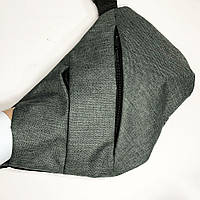 Сумка слинг тактическая крос боди из ткани. Улучшенная. DL-583 Цвет: серый