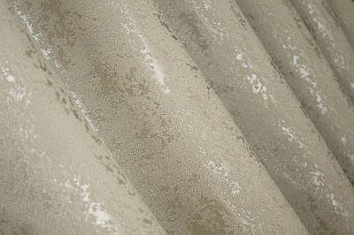 Шторна тканина льон мармур, колекція  "Pavliani". Колір бежево-сірий. Код 1368ш