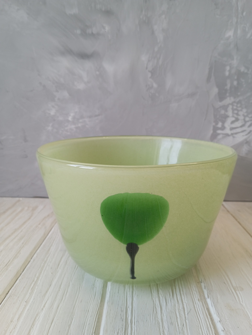 Ваза з квіткою салатова, фото 1