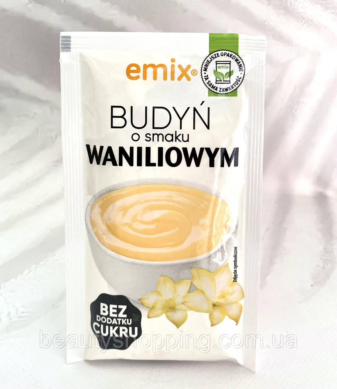 Пудинг із ванільним смаком сухий десерт концентрат 41 г Emix Польща, фото 1