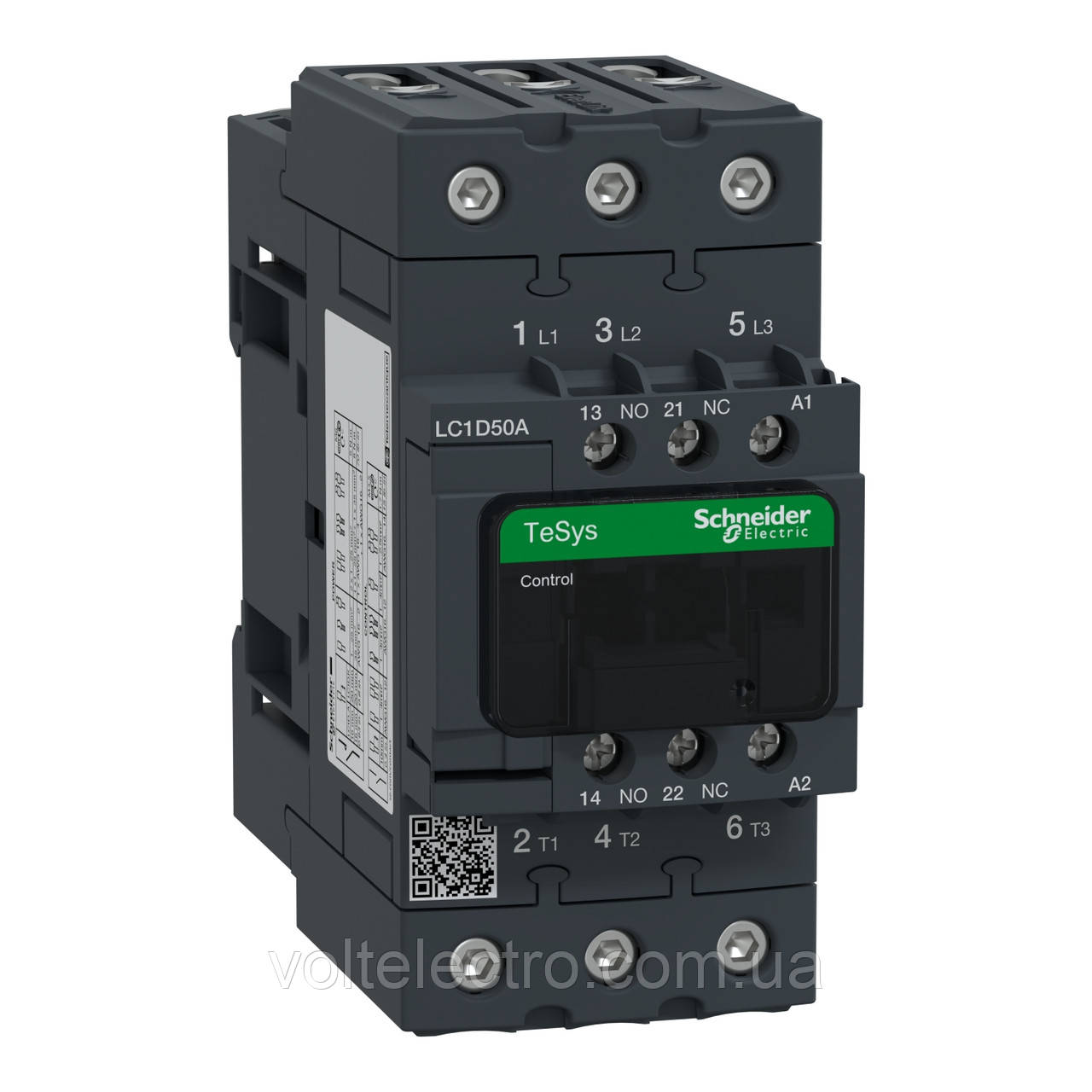 Контактор D 3Р 50А НО+НЗ 230В 22 кВт 1 NO + 1 NC