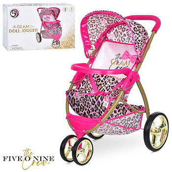 Коляска для ляльок прогулянкова FiVEoNiNE T731032 Рожева
