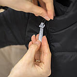 Дитячий демісезонний комбінезон Еклер Чорний з вушками Плащова тканина Розмір 56-62, фото 7