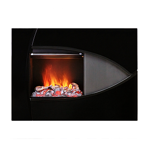 Настінний декоративний електрокамін обігрівач 3D ефектом вогню Dimplex Burbank wf