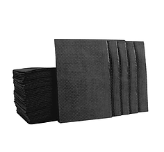 Серветки стоматологічні нагрудник 3-х шарові 41х33 см. Чорні 50 шт.