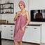 Рушник-халат жіночий з шапочкою (темно-рожевий) 140х80 см, фото 6
