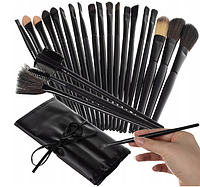 Набір професійних пензлів для макіяжу 23шт з Чохлом