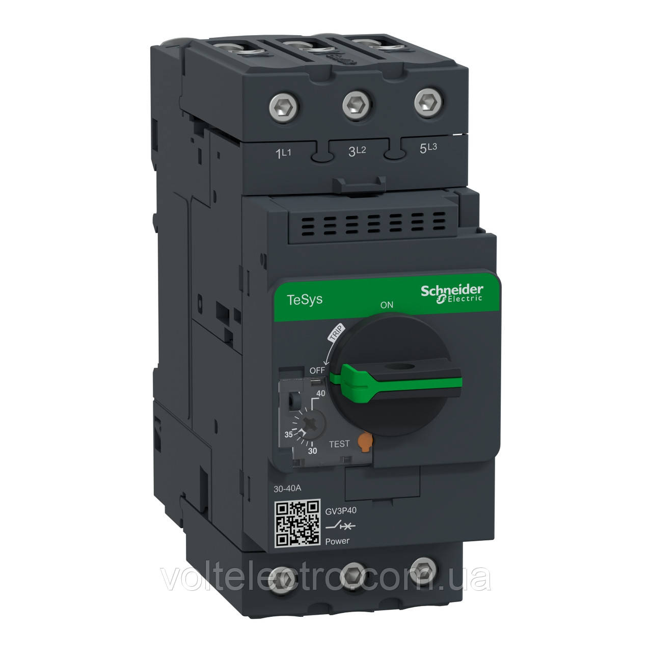 Автомат захисту двигуна GV3P 30…40 А 18,5 кВт