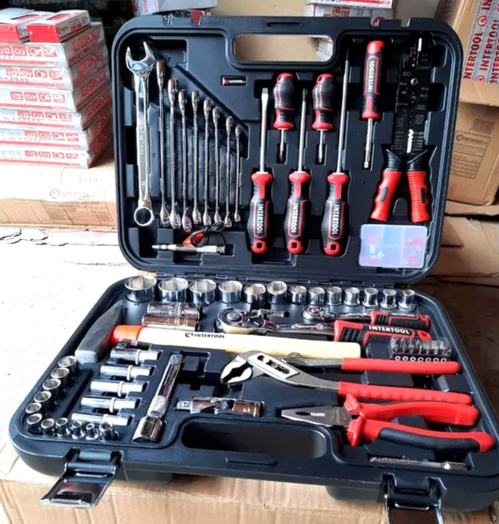 Профессиональный ручной инструмент для автосервиса 100ед, Набор ...