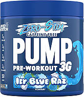 Pump Zero Pre Workout - Zero Stim, Caffeine Free, Energy & Performance (375g - 25 Servings) (ICY Blue Raz)