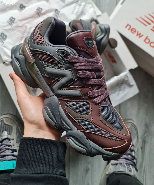 Чоловічі кросівки New Balance 9060 truffle magnet Rich Earth Нью Баланс демісезонні молодіжні